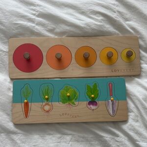 LOVEVERY Vegetable Puzzle and Circle of Friends Puzzle